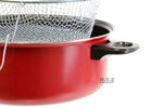 Fryer Pot 5 Qt. With Fry Basket and Glass Lid Olla Para Freir Freidora Fries