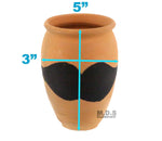 Cantarito De Barro 12 Oz Decorative Artisan Artezenia Jarrito Traditional Authentic Mexican Lead Free Red Clay Loco Margarita Michelada (2 Cantaritos)