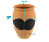 Cantarito De Barro 12 Oz Decorative Artisan Artezenia Jarrito Traditional Authentic Mexican Lead Free Red Clay Loco Margarita Michelada (2 Cantaritos)