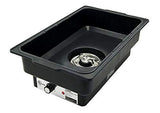 Water Pan Electric Black Polypropylene Commercial Restaurant Heavy Duty Chafer Chaffing Steam Table Food Warmer Tray