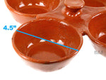 Salsero de Barro 4 in 1 Salsa Bowls Traditional Lead Free Clay Artisan Artezenia Molcajete Mexican Condiment Garnish Serving Bowls