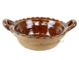 Cazuela De Barro 7.5” Brown Glaze Interior Finish 100% Lead Free Mexican Red Clay Traditional Decorative Artisan Casserole Olla