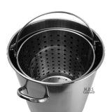 Pot Strainer Basket 36QT Heavy Commercial Stainless Steel Duty Outdoor Stockpot