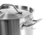 Dutch Oven 6 Qt Encapsulated Pot Stainless Steel Commercial Brush Finish with Lid