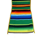 Ematik Serape Traditional Vibrant Colorful 100% Mexican Table Runner Zarape Throw Blanket Table Linen from Saltillo Coahuila Fiesta (Cobalt Blue)