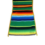 Ematik Serape Traditional Vibrant Colorful 100% Mexican Table Runner Zarape Throw Blanket Table Linen from Saltillo Coahuila Fiesta (Cobalt Blue)