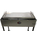 Ematik Griddle 31” 100% Heavy Duty Gauge Steel Stainless Steel Catering Grill Camping Tailgate Taco Cart Portable