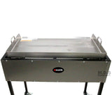 Ematik Griddle 31” 100% Heavy Duty Gauge Steel Stainless Steel Catering Grill Camping Tailgate Taco Cart Portable