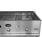 Ematic Catering Cart 36” Grill 100% Pure Heavy Duty Gauge Steel Commercial Stainless Steel Taco Cart