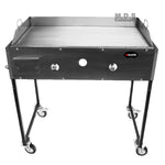 Ematic Catering Cart 36” Griddle 100% Pure Heavy Duty Gauge Steel Commercial Stainless Steel Taco Cart