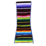 Ematik Serape Traditional Vibrant Colorful 100% Mexican Table Runner Zarape Throw Blanket Table Linen from Saltillo Coahuila Fiesta (Cobalt Blue)