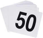 Numbers for Restaurant Plastic Cards Commercial Kitchen Guest Number Holder 1-50