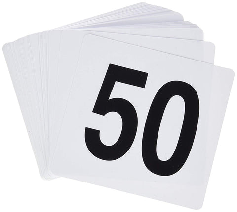 Numbers for Restaurant Plastic Cards Commercial Kitchen Guest Number Holder 1-50