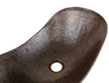 Sink Oval Hand Hammered Artisan Copper Cobre Drop in Luxor Modern Bathroom Antique Sleigh Vessel Sink Sumidero