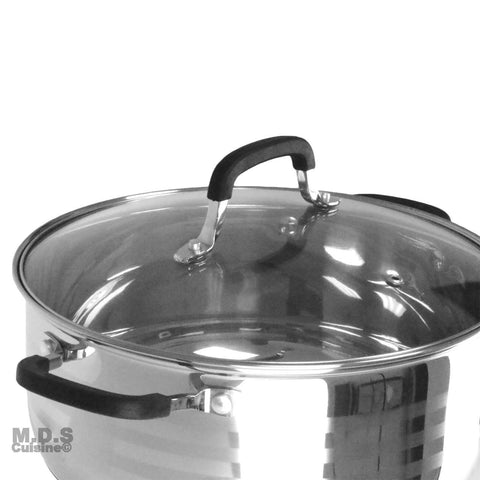 Dutch Oven Pot Stainless Steel 5 Layer Extra Impact Capsulated