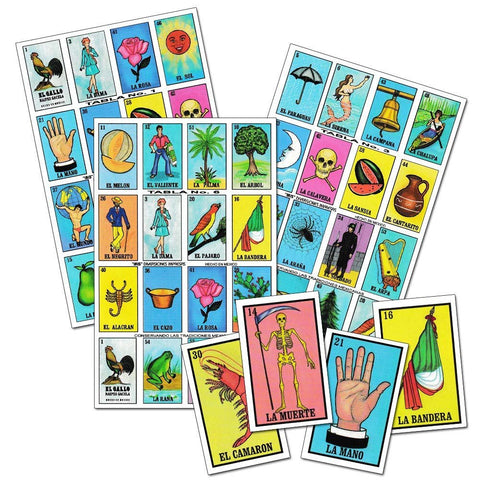 Ematik Loteria Mexican Bingo Juego De Lotería Mexicano Sabor Latino Traditional Card 8 Player Game