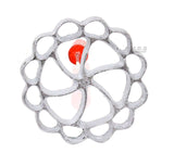 Bunuelera 4.5” Rosette Traditional Mexican Bunuelo Pastry Maker Cutter Rustic Cast Aluminum 12” Wooden Detachable Handle