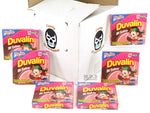 Mexican Candy Duvalin Ricolino Bi Sabor Avellana Y Fresa Wholesale Hazelnut and Strawberry Flavored Creme Cream Pudding Dulces Mexicanos … (6 Boxes of Duvalin (108 Pieces))