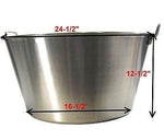 Extra Large Stainless Steel Caso Cazo para Carnitas Gas Heavy Stove XL Wok NEW