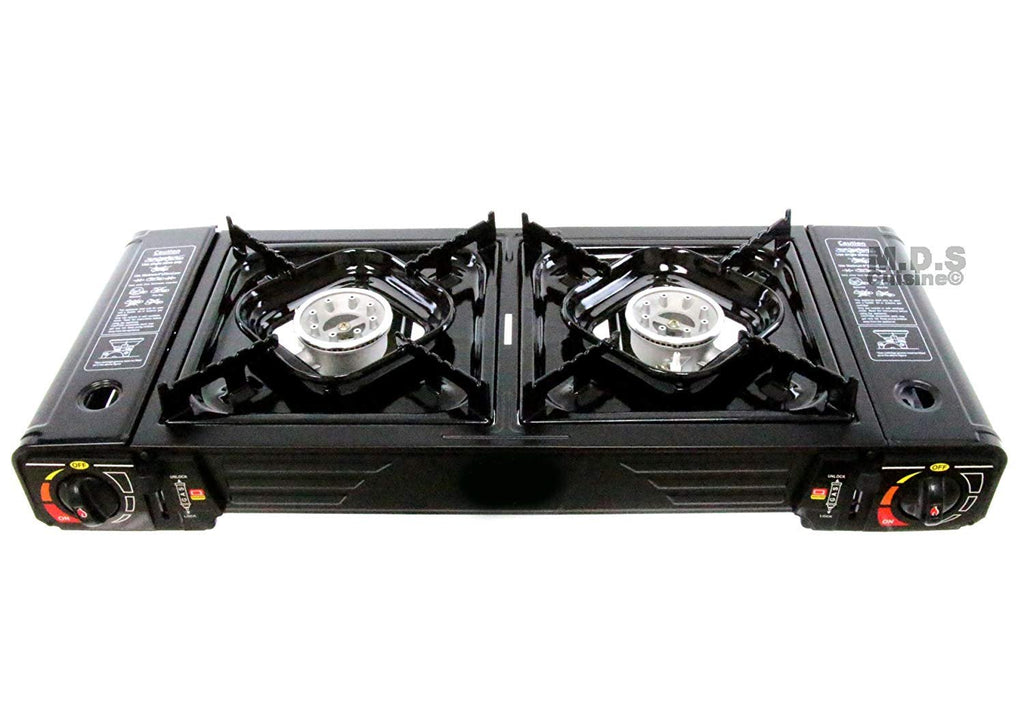 Choice 2-Burner High Performance Butane Range / Portable Stove with Brass  Burner - 30,000 BTU