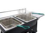 Ematik Deep Fryer Dual Wire Basket Stainless Steel 20 Qt Capacity Propane Gas Outdoor Fryer