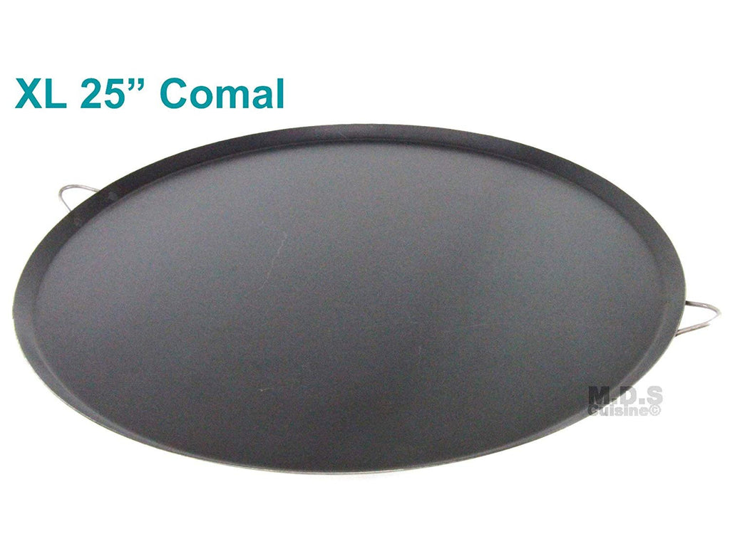 22'' Wide Stainless Steel Concave UP Comal Griddle Pan Cook Grill Fry