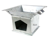 Kitchen & Restaurant Supplies Anafre 8“ Traditional Galvanized Sheet Metal Fogon Grill Outdoor Camping Charcoal Chafer