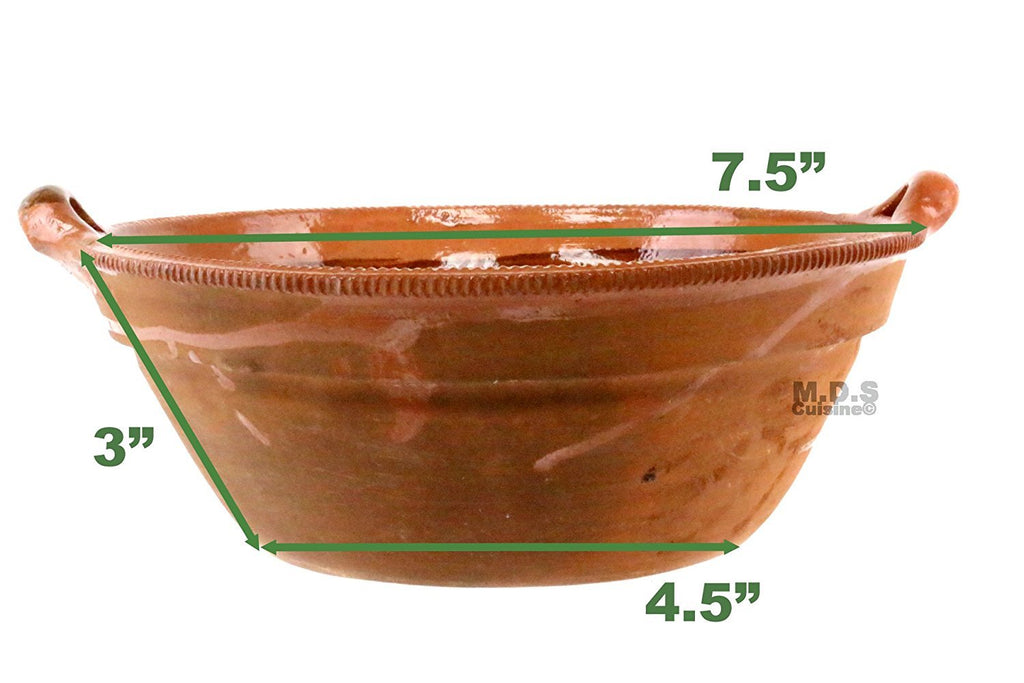 Cazuela De Barro 13“ with Top Lead Free Mexican Clay Traditional Casse –  Kitchen & Restaurant Supplies