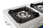 Ematic Stove Triple 3 Head Burner 28" Countertop Outdoor Camping Stainless Steel Propane Gas Cookout Barbecue Alternative Portable