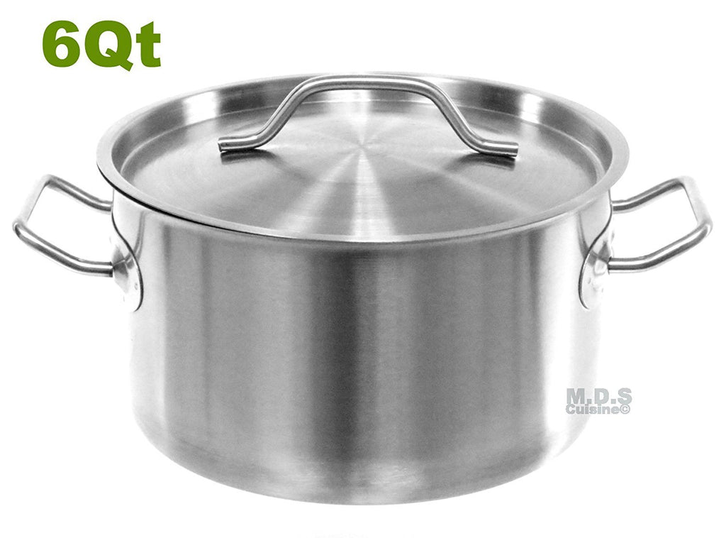 Dutch Oven 6 Qt Encapsulated Pot Stainless Steel Commercial Brush Fini –  Kitchen & Restaurant Supplies