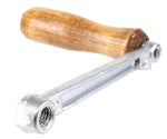 Tortilla Roller Handle 6” Cast Aluminum Wooden Replacement for Gonzalez Manual Tortilla Maker Roller Machines Tortillador Tortillaleros