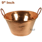 Cazo de Cobre Puro 9" Para Carnitas Hanging Classic Traditional Tacos Pure 100% Copper Mexico