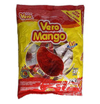 Vero Paleta de Elote Sabor Fresa Con Chile Mango Mexican Candy Chili Pops 40 Pcs Bag