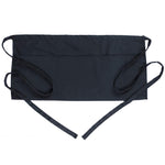 Apron Waist Black 3 Pocket Cooking Food-Prep Food-Service Commercial Restaurant Diner Cafe Cooking Chefs Barista Smock Supplies