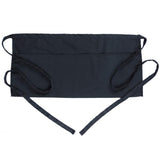 Apron Waist Black 3 Pocket Cooking Food-Prep Food-Service Commercial Restaurant Diner Cafe Cooking Chefs Barista Smock Supplies