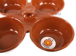Salsero de Barro 4 in 1 Salsa Bowls Traditional Lead Free Clay Artisan Artezenia Molcajete Mexican Condiment Garnish Serving Bowls