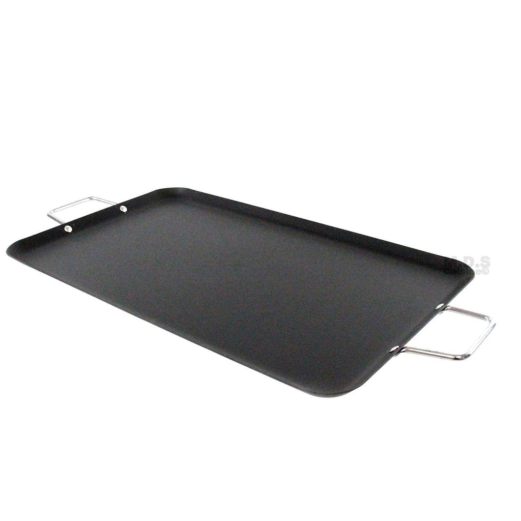 Ematik Comal Double Griddle 18.5” Non-Stick Heat Resistant Handles