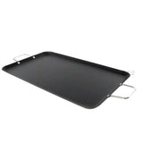 Ematik Comal Double Griddle 18.5” Non-Stick Heat Resistant Handles Carbon Steel Stove-top Flat Surface Tortilla Pan