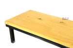 Ematic Griddle 31” 100% Heavy Duty Gauge Steel Stainless Steel Catering Cart with Table and 3 Condiment Holders Package Deal (Front Wood Table)