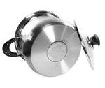 20Qt Stock Pot Stainless Steel Super Double Capsulated Bottom w/ Glass Lid