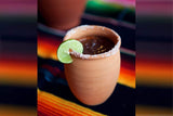 Cantarito De Barro 12 Oz Jarrito Loco Traditional Authentic Margarita Michelada Mexican Lead Free Red Clay ((2) Cantaritos)