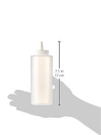 Squeeze Condiment 6-Piece Commercial Restaurant Serve-ware Clear12 Oz Bottles