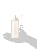 Squeeze Condiment 6-Piece Commercial Restaurant Serve-ware Clear12 Oz Bottles