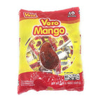 Vero Paleta de Elote Sabor Fresa Con Chile Mango Mexican Candy Chili Pops 40 Pcs Bag