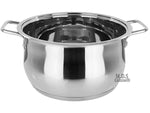 Stockpot 14 Qt Stainless Steel Commercial Tri-Ply Capsule Bottom Pot Dutch Oven Stock Pot