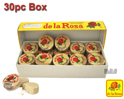 Mexican Candy De La Rosa Mazapan Peanut Candy 1 OZ each - 30 Pack of Dulces Mexicanos