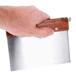 Chopper Scraper Dough Cutter Stainless Steel Griddle Tools Wood Handle Spatula