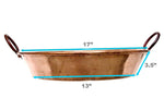 Paella Pan 17" Paellera de Cobre Spain España 100% Pure Hammered Hand-made Artisan Copper Classic Traditional Seafood Marisco Cazo