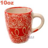 Tazas De Barro 12 Oz-10 Oz Jarrito Artisan Artezenia Mexican Clay Traditional Authentic Ponchero Hot Chocolate Champurrado Tepache Pulque Mug Cup Handmade Decorative (Blue 12 Oz)
