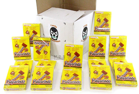 Mexican Candy Vero Pulparindo Original Wholesale Tamarindo Chewy Tangy Chili Tamarind Dulces Mexicanos 20 Piece per Box (8 Boxes of Pulparindo (160 Pieces))